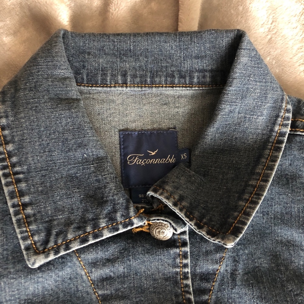 EUC Facconable Jean Jacket (XS) - Picture 2 of 6